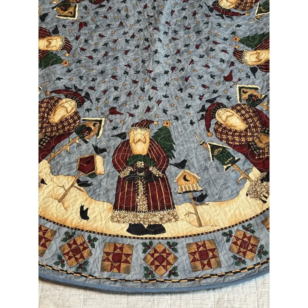 Round Handmade VTG Quilt Debbie Mumm 